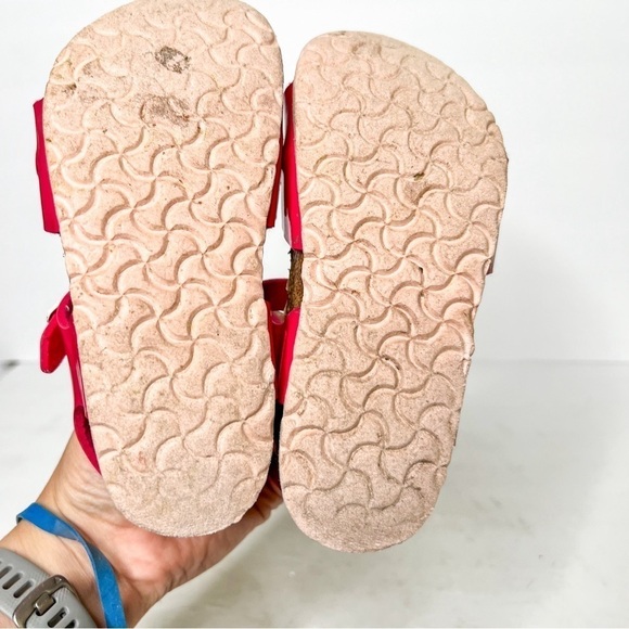 Birkenstock Rio Pink Patent Leather Slingback Sandals Size 10 Children’s Unicorn - Picture 5 of 6